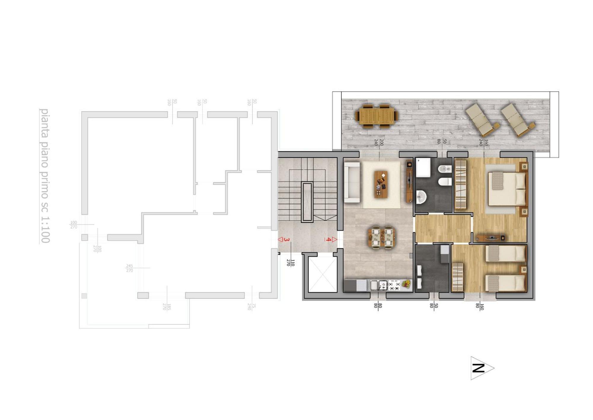 Sun Con Piscina - Piazza Brescia - Adria - Family Appartamento *
